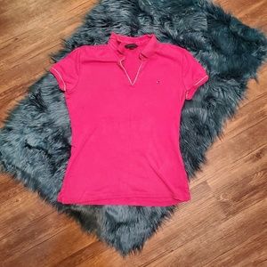Pink Tommy Hilfiger Polo